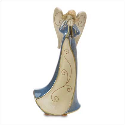 HOMESPUN PORCELAIN ANGEL FIG