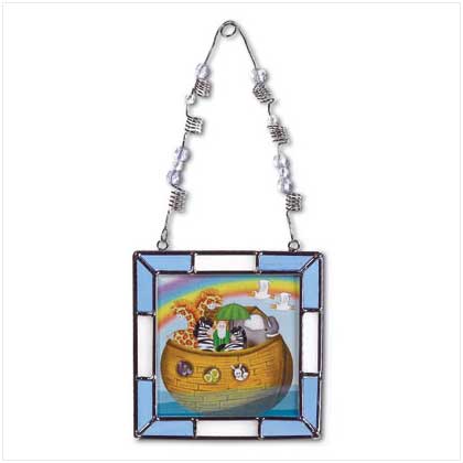 STAINED GLASS NOAH'S ARK FRAME
