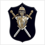 KNIGHTLY ARMOR WALL PLAQUE