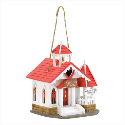 WEDDING CHAPEL BIRDHOUSE