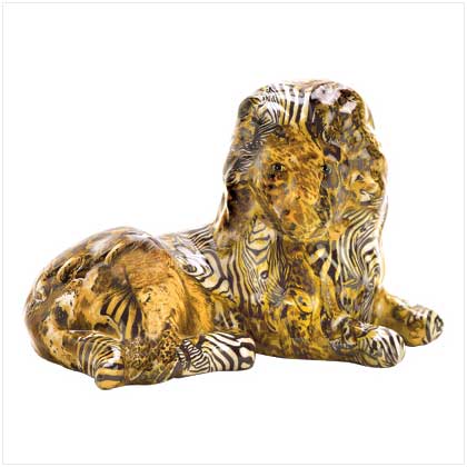 PATCHWORK ANIMAL-PRINT LION FI