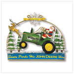 JOHN DEERE SANTA DOOR HANGER