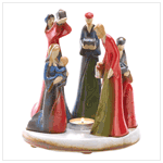 NATIVITY CANDLEHOLDER-PORC