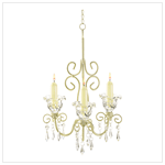 SHABBY SCROLLWORK CANDLEHOLDER