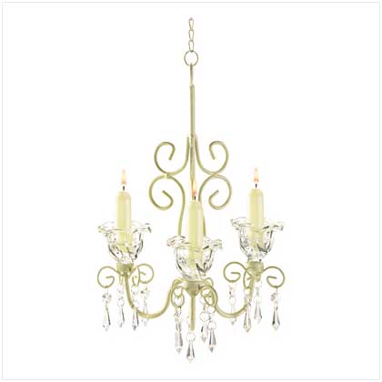 SHABBY SCROLLWORK CANDLEHOLDER