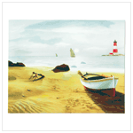 SEASIDE SCENE CANVAS PRINT
