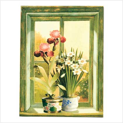 FLORAL POTTED PLANTS PRINT