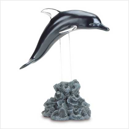 LEAPING DOLPHIN FIGURINE