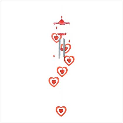 DANCING HEARTS WINDCHIME