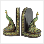 PEACOCK BOOKENDS