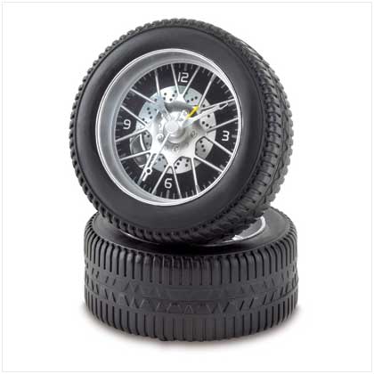 RACING TIRE ALARM CLOCK