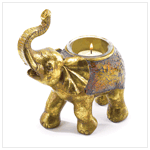 MOSAIC ELEPHANT VOTIVE HOLDER