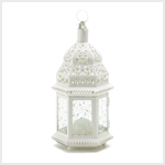 WHITE MOROCCAN LANTERN