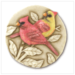 CARDINAL STEPPING STONE/PLAQUE
