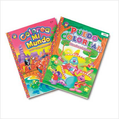 SPANISH COLORING BOOK SET