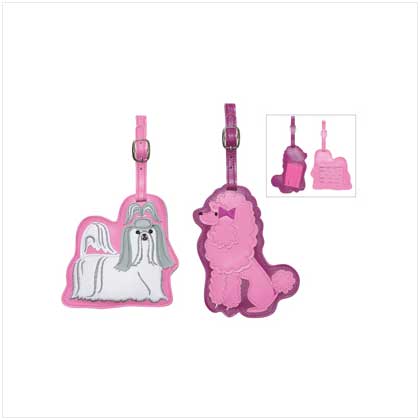 DARLING DOG LUGGAGE TAG SET
