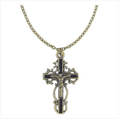 ENAMEL CROSS NECKLACE