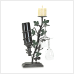 GRAPEVINE CANDLE/WINE HOLDER