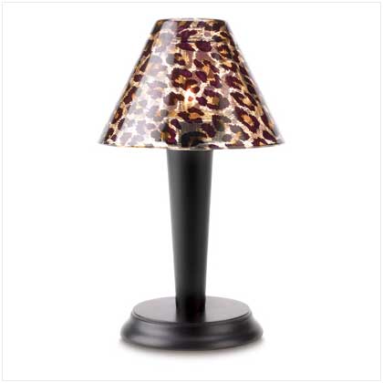 LEOPARD PRINT TEALIGHT LAMP