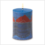 DENIM PATCHWORK CANDLE