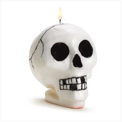 BLEEDING SKULL CANDLE