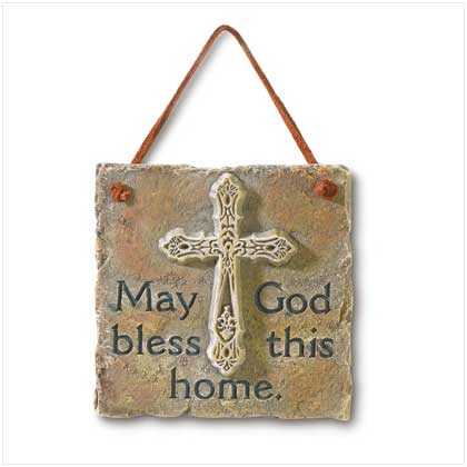 MAY GOD BLESS THIS HOME PLAQUE