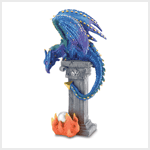 SAPPHIRE DRAGON COLUMN FIGURIN