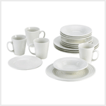 CREAM 16PC DINNERWARE SET