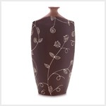 BROWN 'EVA' VASE