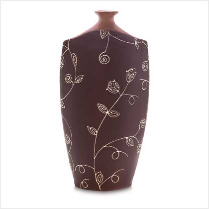 BROWN 'EVA' VASE