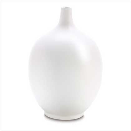 WHITE CERAMIC VASE