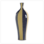 LARGE STRIPED MUSEUM VASE