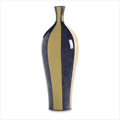 LARGE STRIPED MUSEUM VASE