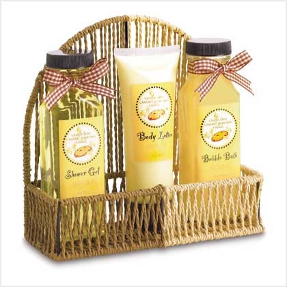 VANILLA CARAMEL BATH SET