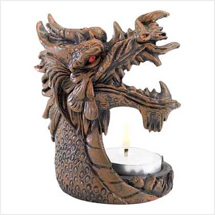 DRAGON FIRE TEALIGHT HOLDER