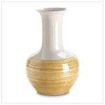 SPUN BAMBOO NECKED VASE