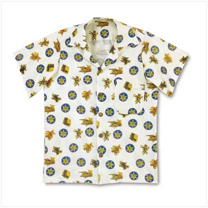 COWBOY BOY'S CAMP SHIRT - S