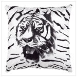GHOST TIGER ACCENT PILLOW