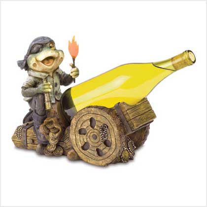 PIRATE FROG WINE BOTTLE HOLDER