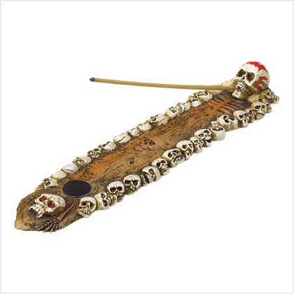 TRIBAL SKULLS INCENSE BURNER