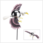 EAGLE GAZING-BALL GARDEN STAKE