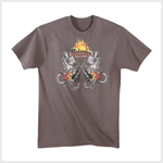 FLAMING GUITAR T-SHIRT - XL