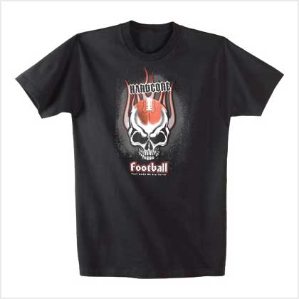HARDCORE FOOTBALL T-SHIRT - L