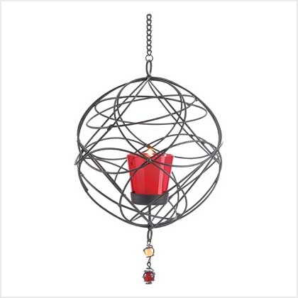 WIRE WEBWORK CANDLEHOLDER