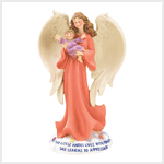 ANGEL W/BABY FIGURINE