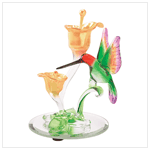 ART-GLASS HUMMINGBIRD FIGURINE