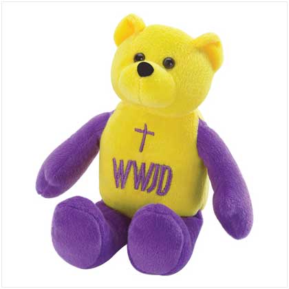 WWJD BEANBAG BEAR