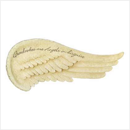GRANDMOTHER ANGEL WING PLAQUE