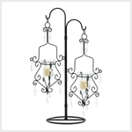 CRYSTAL DROP CANDLEHOLDER