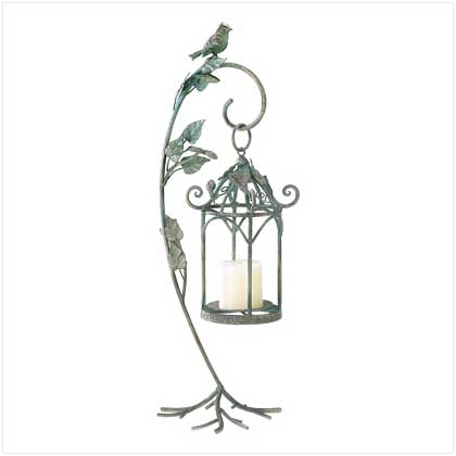 VERDIGRIS VINE CANDLE CAGE